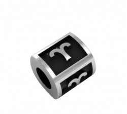 Zodiac Signs - sterling silver spacer beads