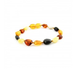 pain reliever or teething beans amber bracelet  baby multicolor