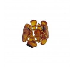 Uśmierzacz bólu Pierścionek elastyczny z bursztynu