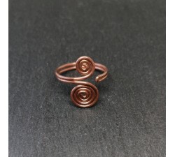 the ring spiral double copper