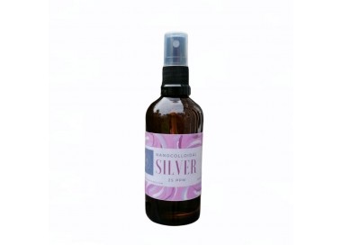 Nano colloidal silver in spray 100ml in glass brown bottle