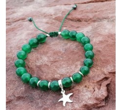 green agate bead bracelet cucune
