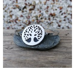 Bransoletka ze stali nierdzewnej z szungitem