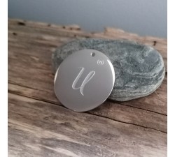 Necklace with symbol and Shungite mineral