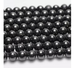 Sterling silver Amber drop earrings with Shungite