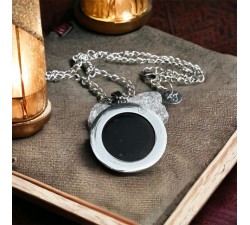 Shungite necklace - stainless steel