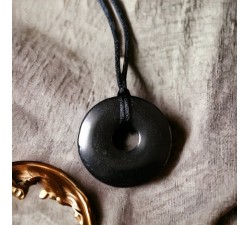 Naszyjnik z kamieniem ochronnym - szungit - ochrona emf