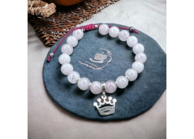 Natural rose quartz bracelet