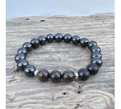 EMF protection bracelet - Shungite with natural stones