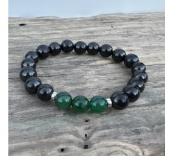 Bransoletka ochronna talizman - szungit - ochrona emf