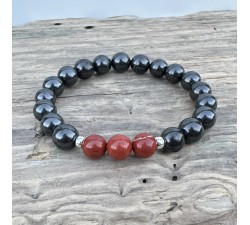 Bransoletka ochronna talizman - szungit - ochrona emf