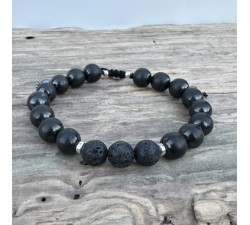 EMF protection bracelet - Shungite with natural stones