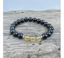 EMF protection bracelet - Shungite with natural stones