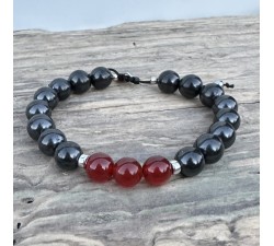 EMF protection bracelet - Shungite with natural stones