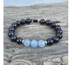 EMF protection bracelet - Shungite with natural stones