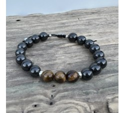 EMF protection bracelet - Shungite with natural stones