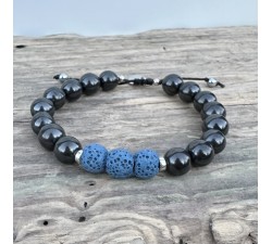 EMF protection bracelet - Shungite with natural stones