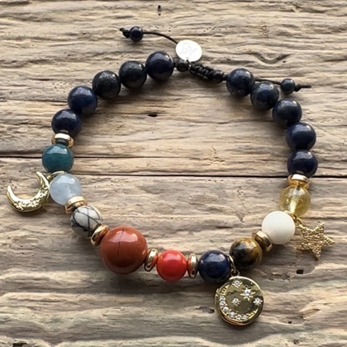 Planets - bracelet with gemstones