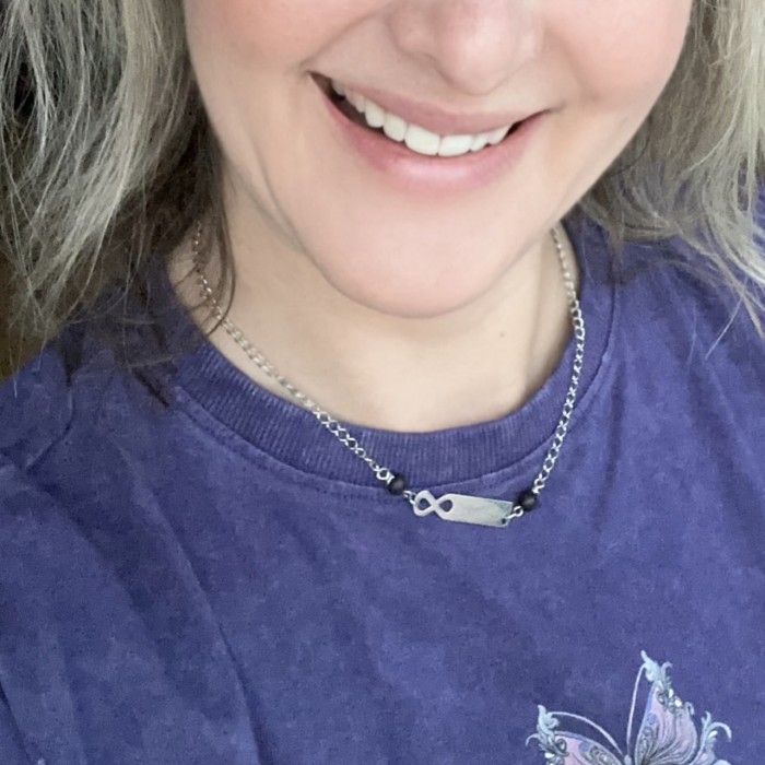 I am enough - necklace with Shungite