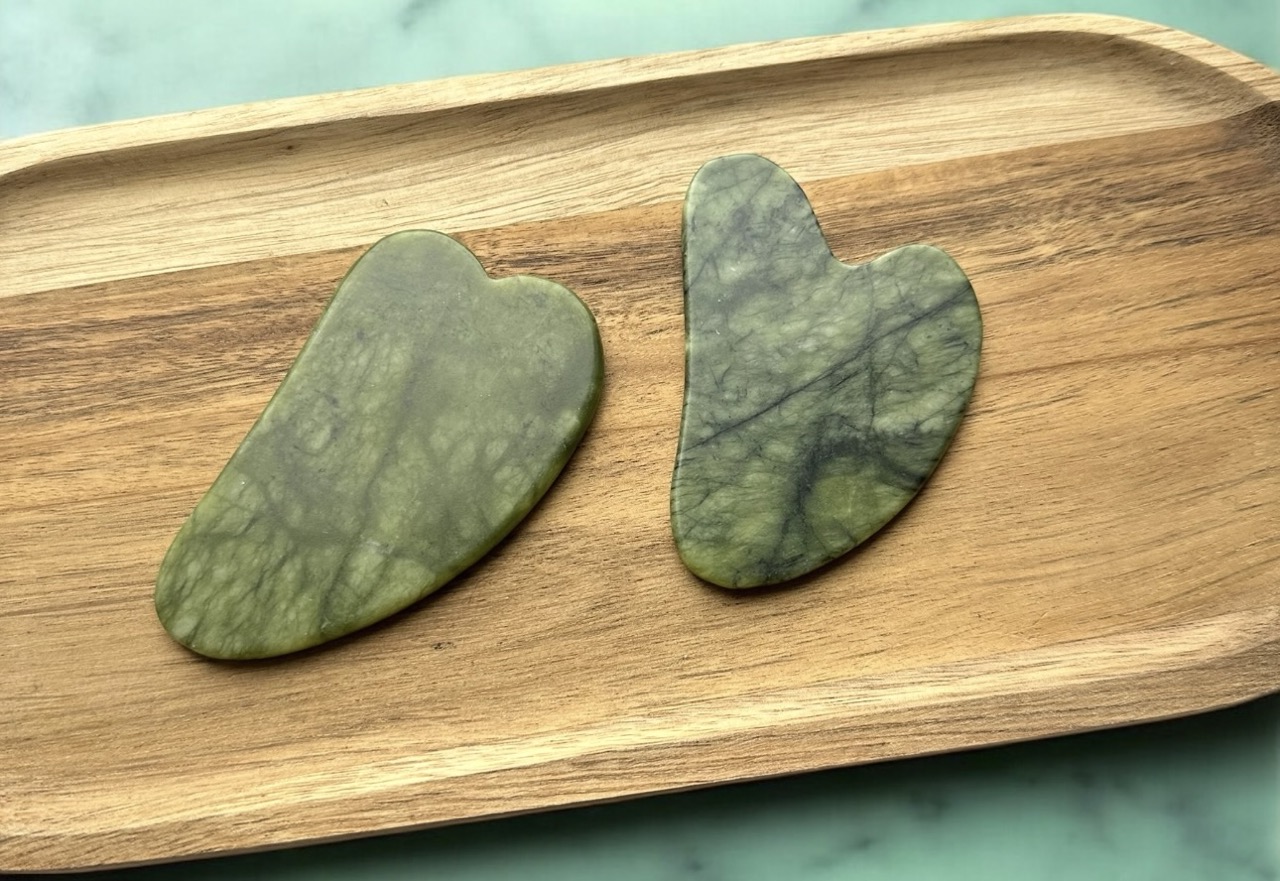 Kamień gua sha zielony