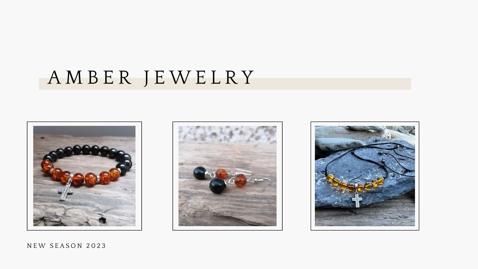 Beautiful amber jewelry