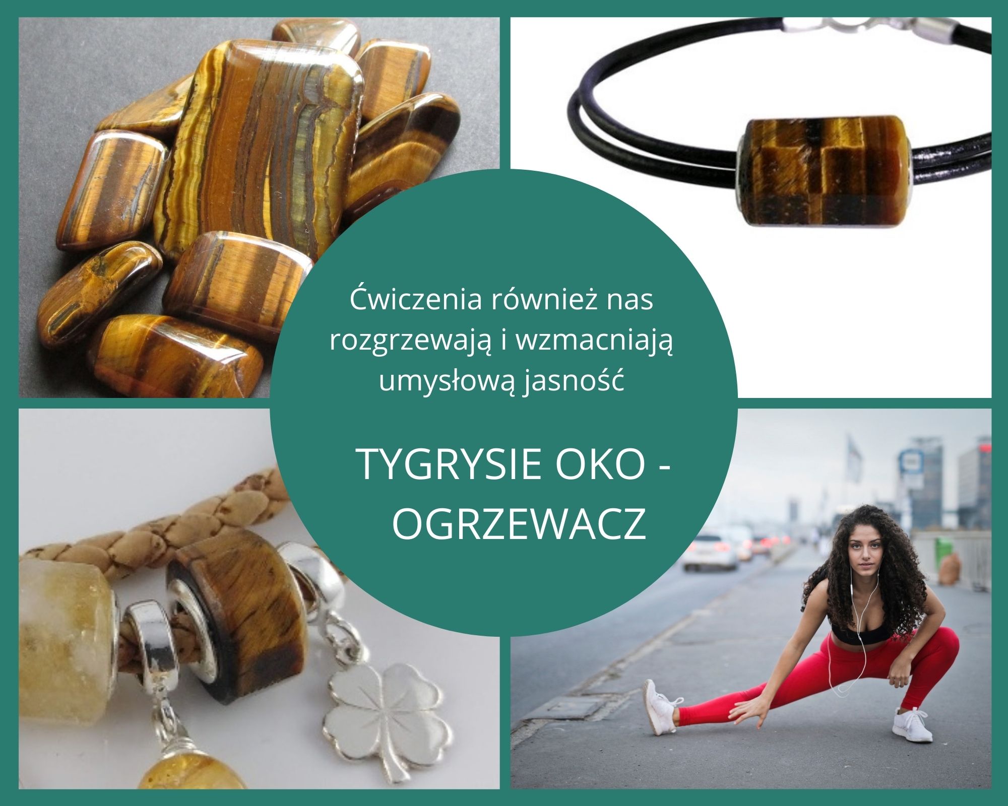 kamień tygrysie oko biżuteria cure beads arcanastones
